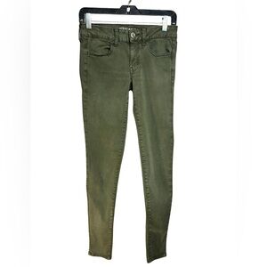 American Eagle Outfitters Green Skinny Jeans
